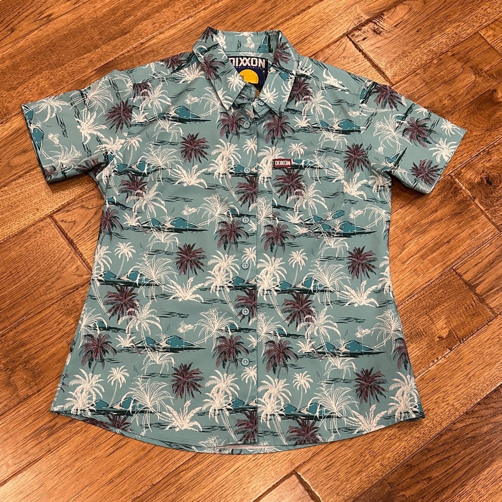 DIXXON Men's Palm Tree Print Shirt